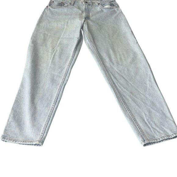 Vintage 90s Levi’s men’s 34 by 32 light wash classics has fading and a few small - Picture 1 of 8